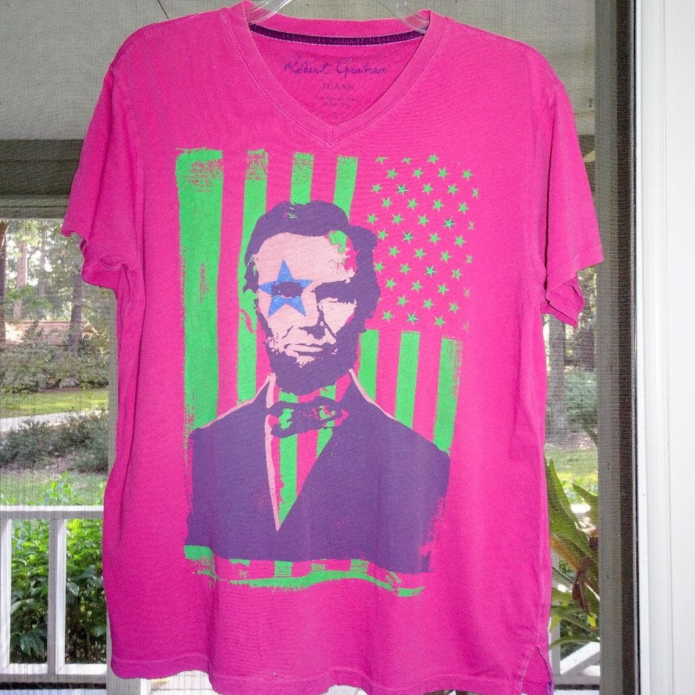 Robert Graham LINCOLN ROCKS graphic t-shirt